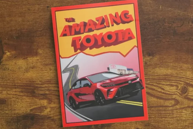 Hình ảnh xuất hiện trong video của chi nhanh Toyota tại Mỹ