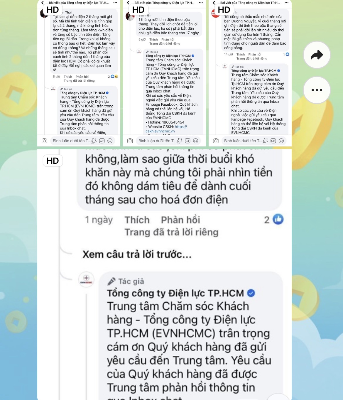 TP HCM: Tiền điện tháng 8 tăng cao, khách hàng muốn sang chấn tâm lý - Ảnh 1.