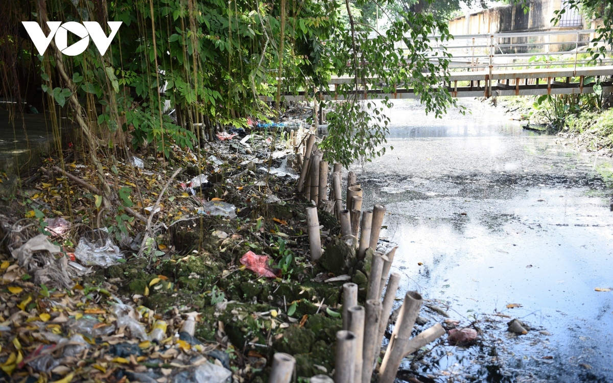Nguồn nước ô nhiễm, rác thải bủa vây “điểm nóng” sốt xuất huyết của Hà Nội - Ảnh 13.