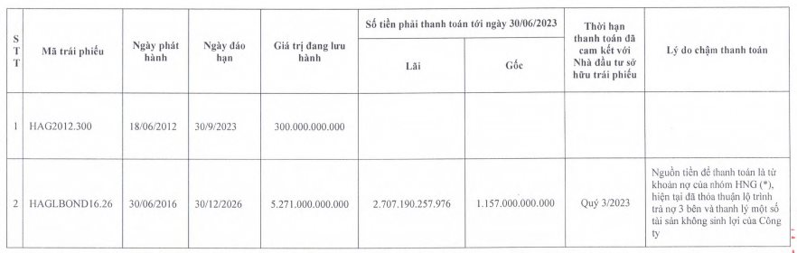 HAGL chưa thanh toán hơn 350 tỷ đồng tiền lãi trái phiếu cho BIDV trong nửa đầu năm, sẽ tất toán hơn 3.800 tỷ đồng trái phiếu vào quý 3/2023 - Ảnh 2.