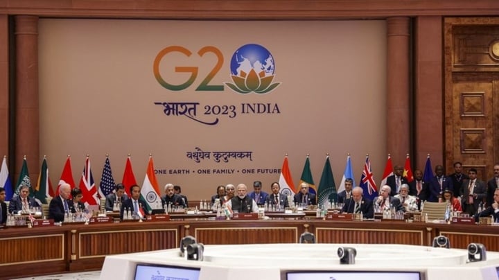 Ngày đầu hội nghị G20: Liên minh châu Phi được mời gia nhập, Ấn Độ dùng tên khác - Ảnh 1.
