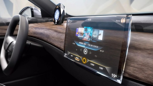 Màn hình ô tô làm bằng pha lê: Trong suốt như phim viễn tưởng, có thể sớm xuất hiện trên xe siêu sang - Ảnh 1.