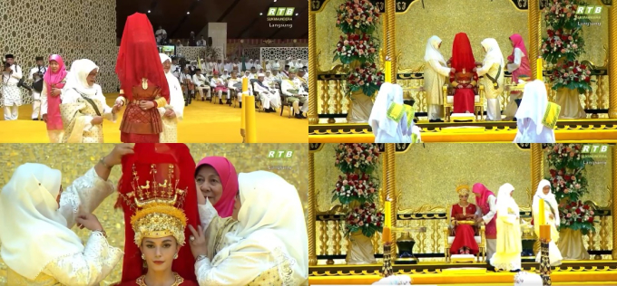 Cô dâu của Hoàng tử Brunei tiếp tục &quot;đốn tim&quot; dân mạng vì xuất hiện như nữ thần với bộ váy cưới đẹp tựa trong mơ - Ảnh 3.