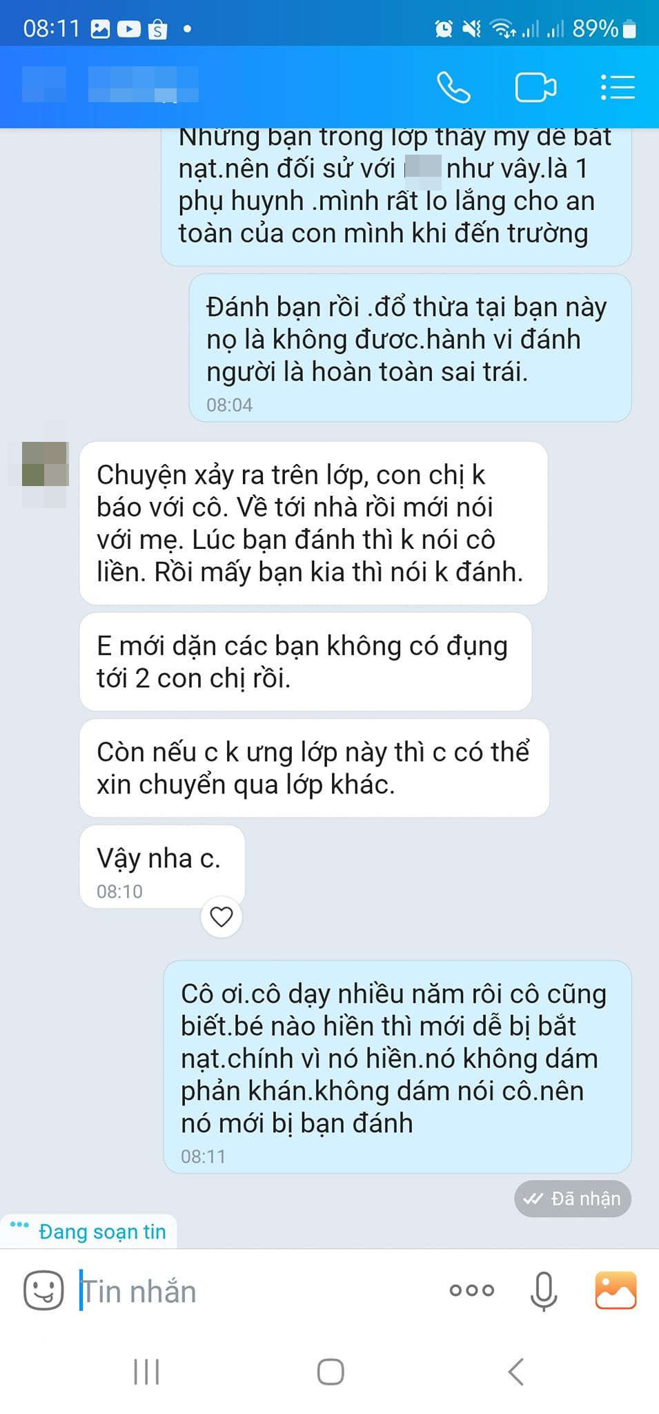 Xôn xao vụ phụ huynh xin cho con nghỉ học vì gãy tay, cô giáo nhắn: Không ưng lớp này thì xin chuyển lớp khác?- Ảnh 5.