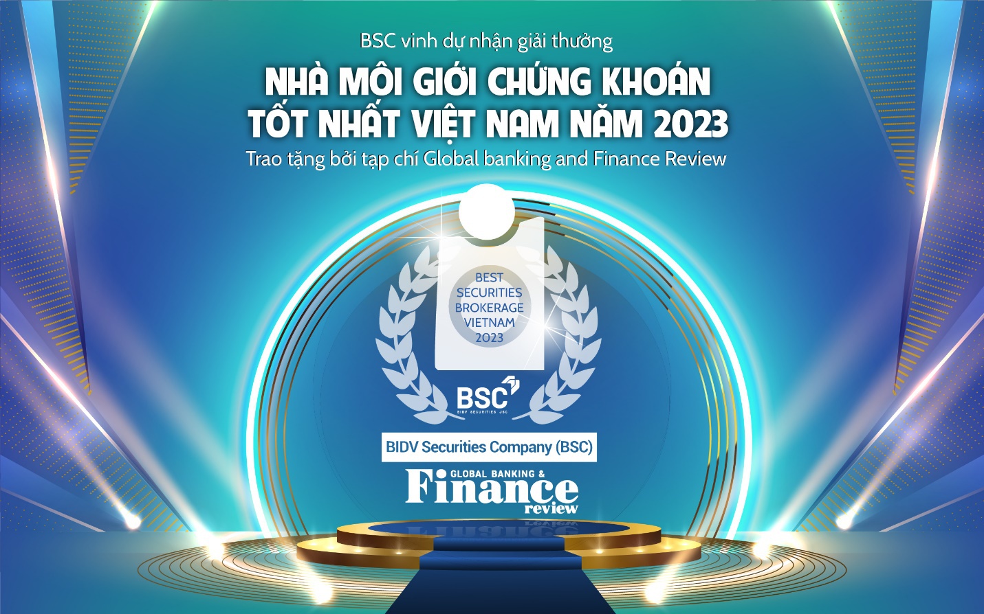 BSC vinh dự nhận giải thưởng Nhà môi giới chứng khoán tốt nhất Việt Nam