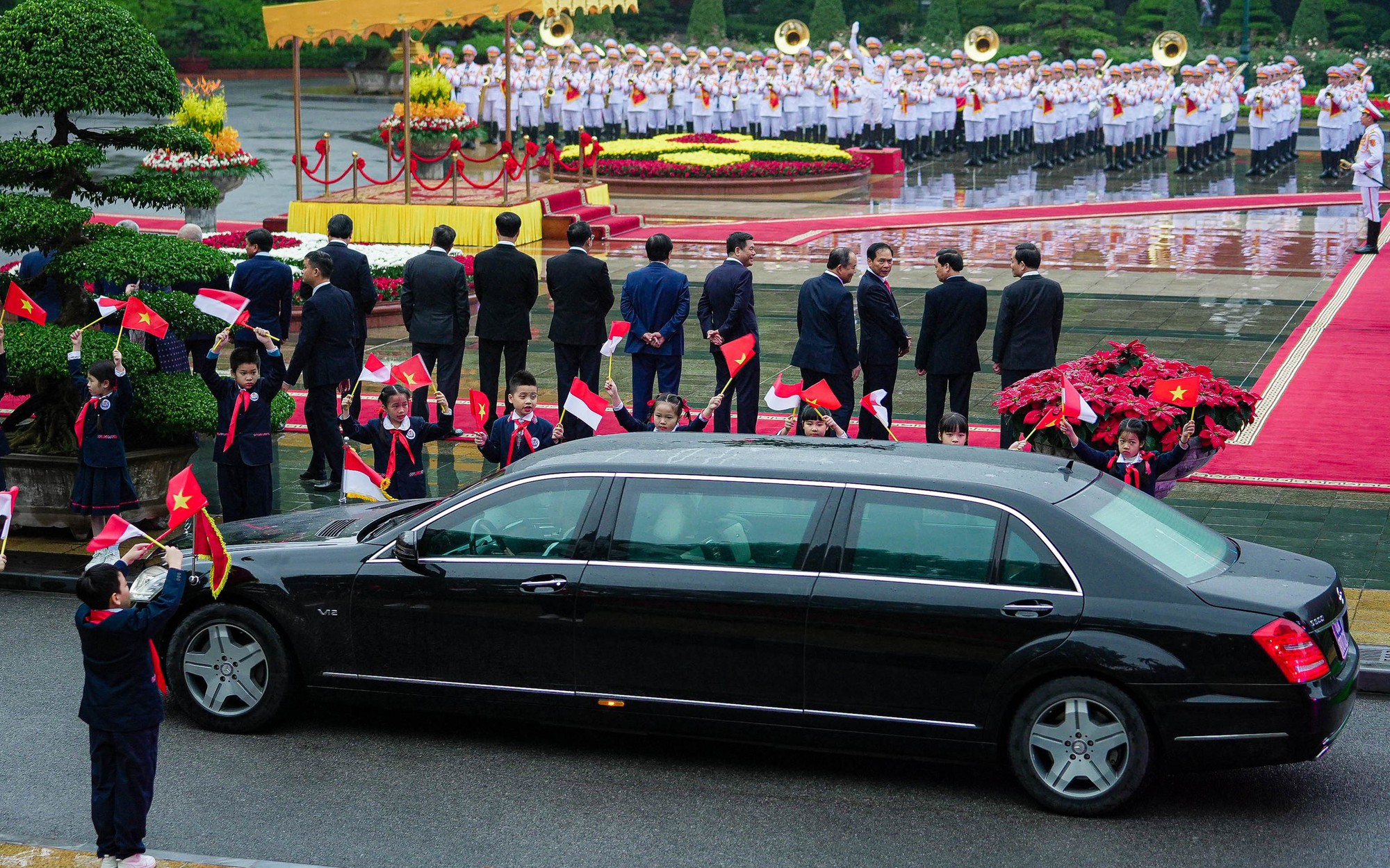Chủ tịch nước Võ Văn Thưởng chủ trì lễ đón Tổng thống Indonesia Joko Widodo- Ảnh 4.