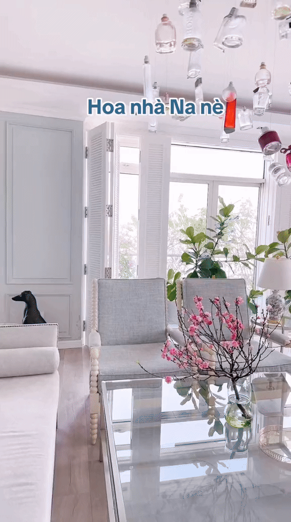 CEO Hannah Olala ''ăn Tết'' sớm: Decor căn penthouse với đào hồng - mận trắng, nhìn góc nào cũng thấy không khí xuân- Ảnh 3.