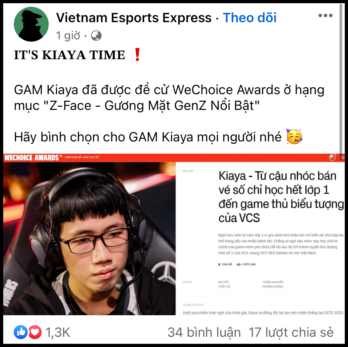 &quot;Đại chiến&quot; Gen Z tại WeChoice Awards 2023: Kiaya GAM đang áp đảo với lượt vote gấp 3 lần Jenny Huỳnh, đường đua căng đét!- Ảnh 2.