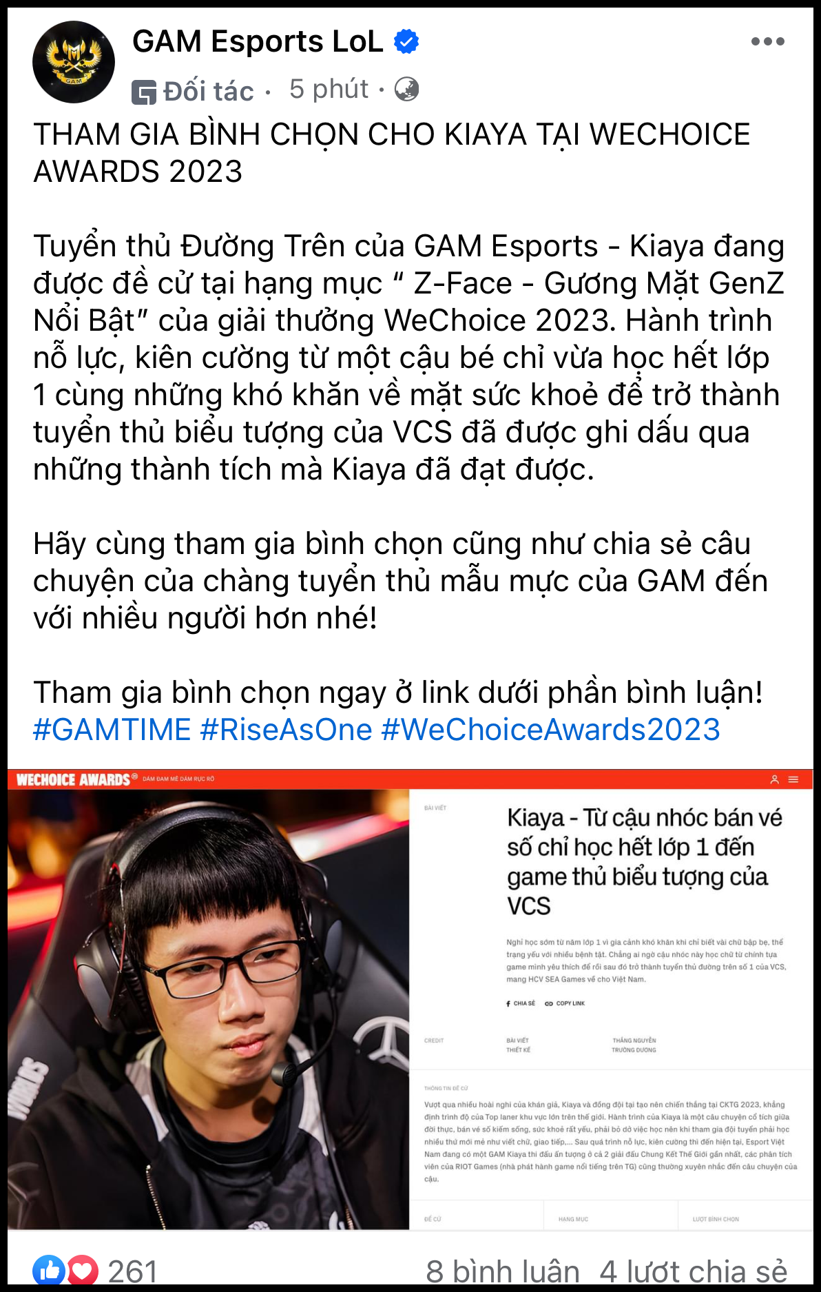 "Đại chiến" Gen Z tại WeChoice Awards 2023: Kiaya GAM đang áp đảo với lượt vote gấp 3 lần Jenny Huỳnh, đường đua căng đét!- Ảnh 4.