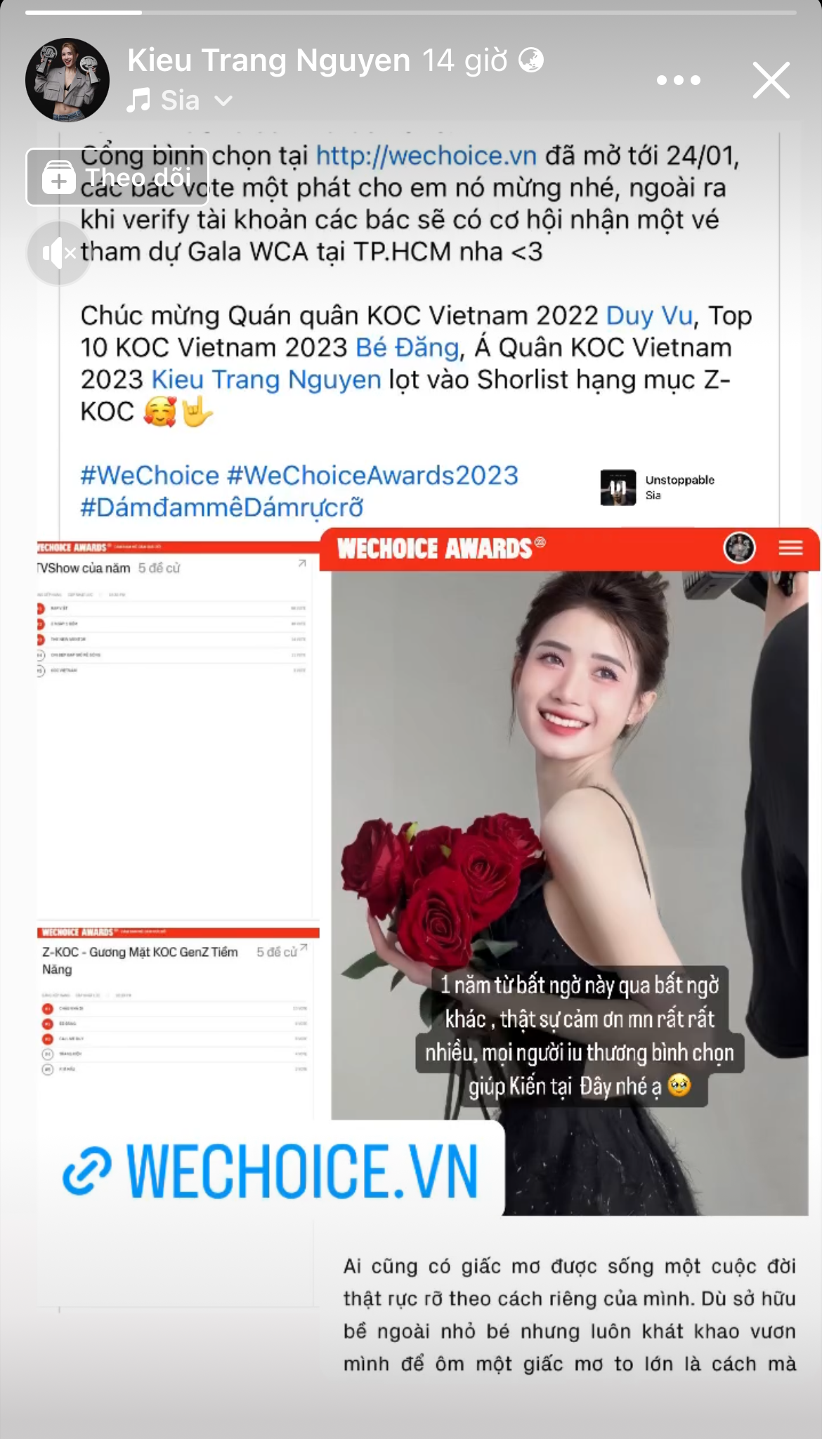 "Đại chiến" Gen Z tại WeChoice Awards 2023: Kiaya GAM đang áp đảo với lượt vote gấp 3 lần Jenny Huỳnh, đường đua căng đét!- Ảnh 14.