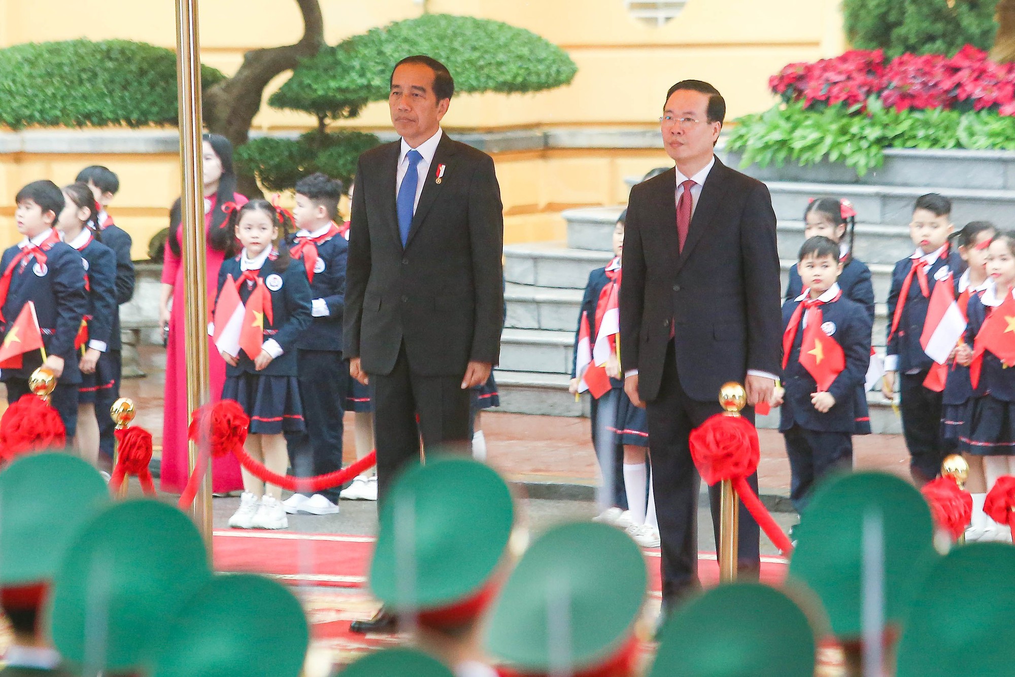 Chủ tịch nước Võ Văn Thưởng chủ trì lễ đón Tổng thống Indonesia Joko Widodo- Ảnh 7.