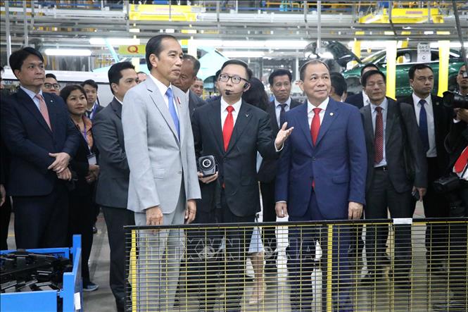 Tổng thống Indonesia thăm Tổ hợp Nhà máy VinFast tại Hải Phòng - Ảnh 3.