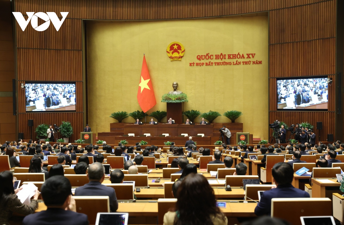 Hình ảnh phiên khai mạc Kỳ họp bất thường lần thứ 5, Quốc hội khóa XV - Ảnh 1.