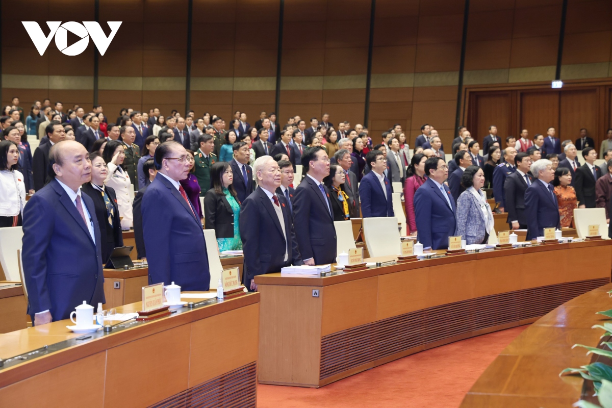 Hình ảnh phiên khai mạc Kỳ họp bất thường lần thứ 5, Quốc hội khóa XV - Ảnh 4.
