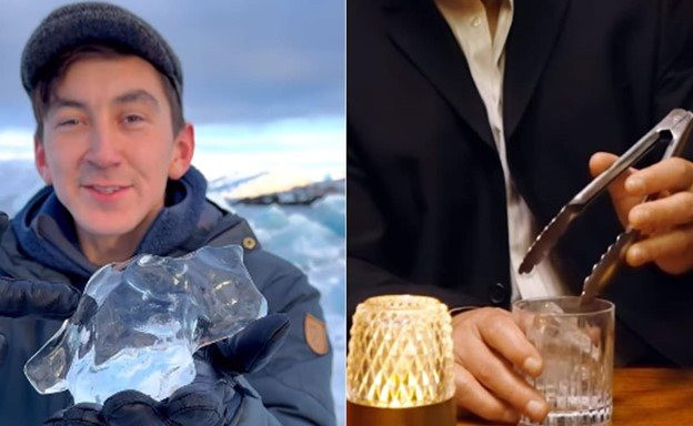 Uống cocktail với đá lạnh 100.000 năm tuổi từ sông băng cổ đại Bắc Cực - thú chơi của người 'không có gì ngoài tiền': nhà giàu Dubai - Ảnh 1.