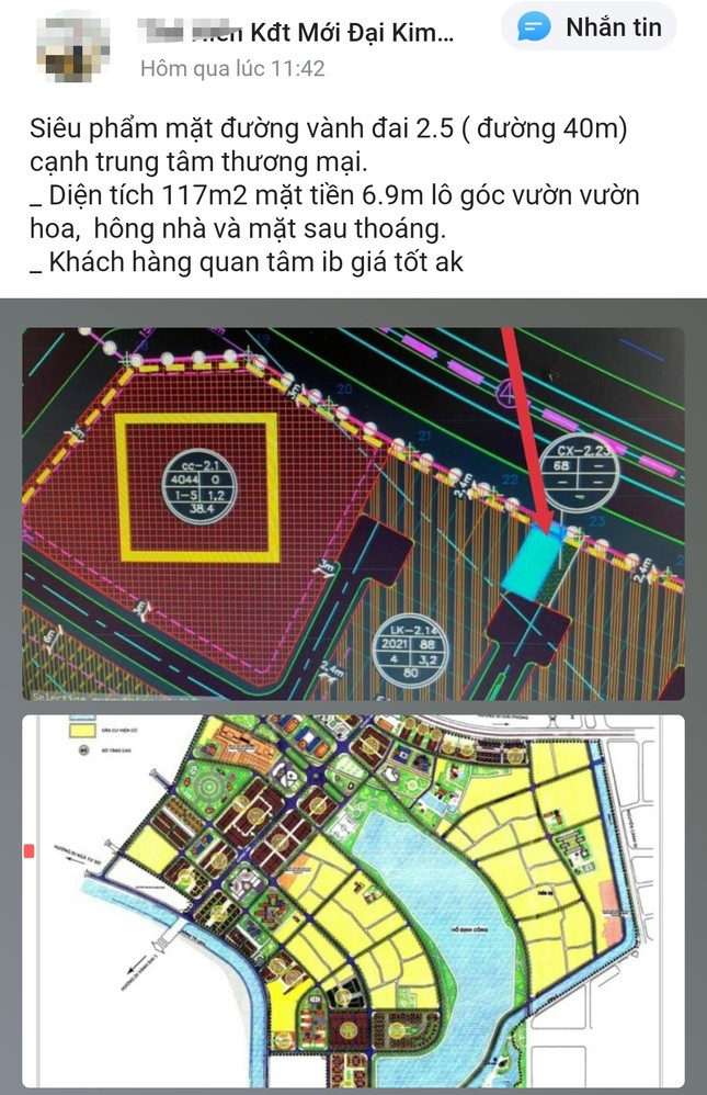 Mua bán rầm rộ tại dự án KĐT đối ứng BT đường Vành đai 2,5 Hà Nội, dù chưa được giao đất - Ảnh 2.