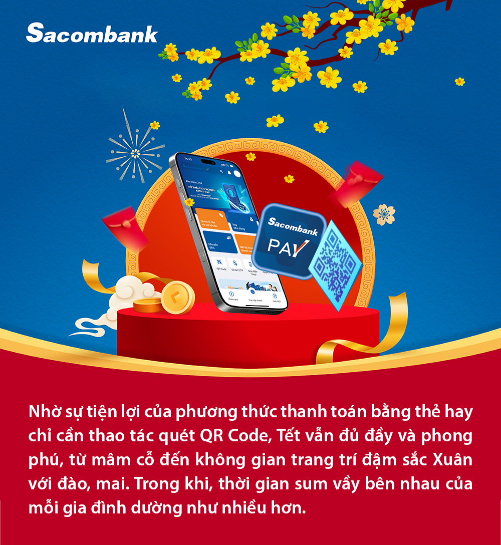 Sắm Tết “thả phanh” với thẻ Sacombank khi mỗi ngày nhận tiền hoàn hấp dẫn - Ảnh 3.