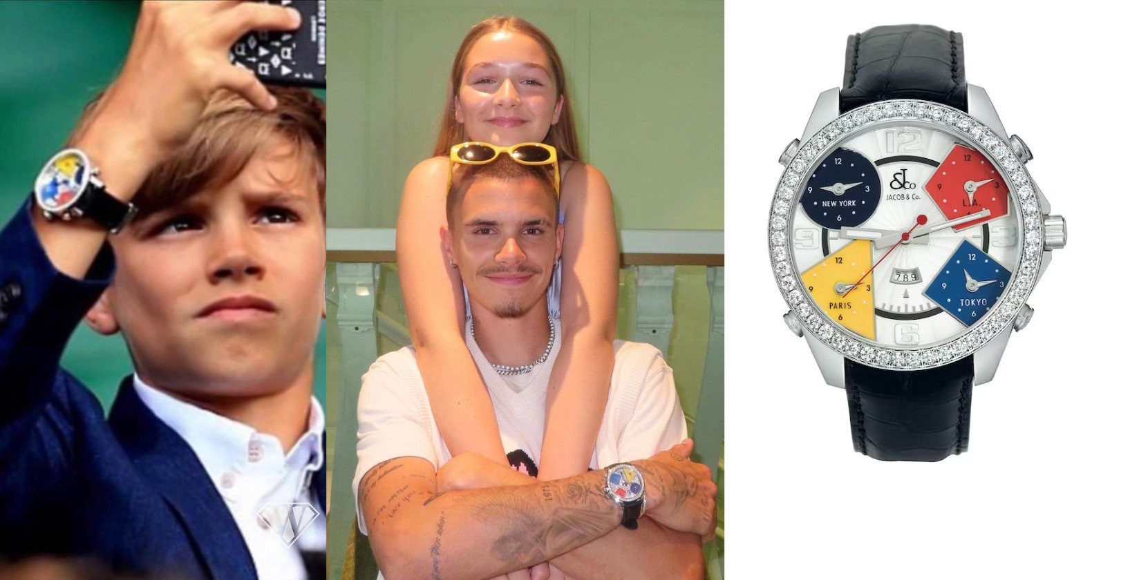 Cậu cả nhà Ronaldo 10 tuổi đã đeo đồng hồ nạm đầy kim cương, đắt gấp 32 lần so với món của thiếu gia nhà Beckham