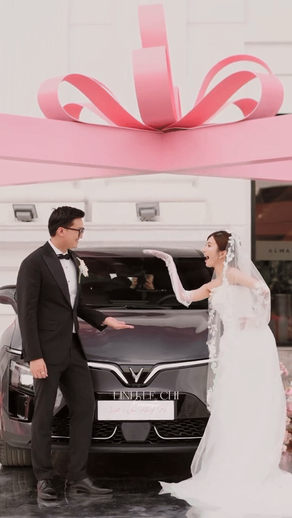 Cháu trai NSƯT Chí Trung bí mật tặng vợ mới cưới 1 chiếc xe hơi ngay trong ngày tổ chức hôn lễ- Ảnh 4.