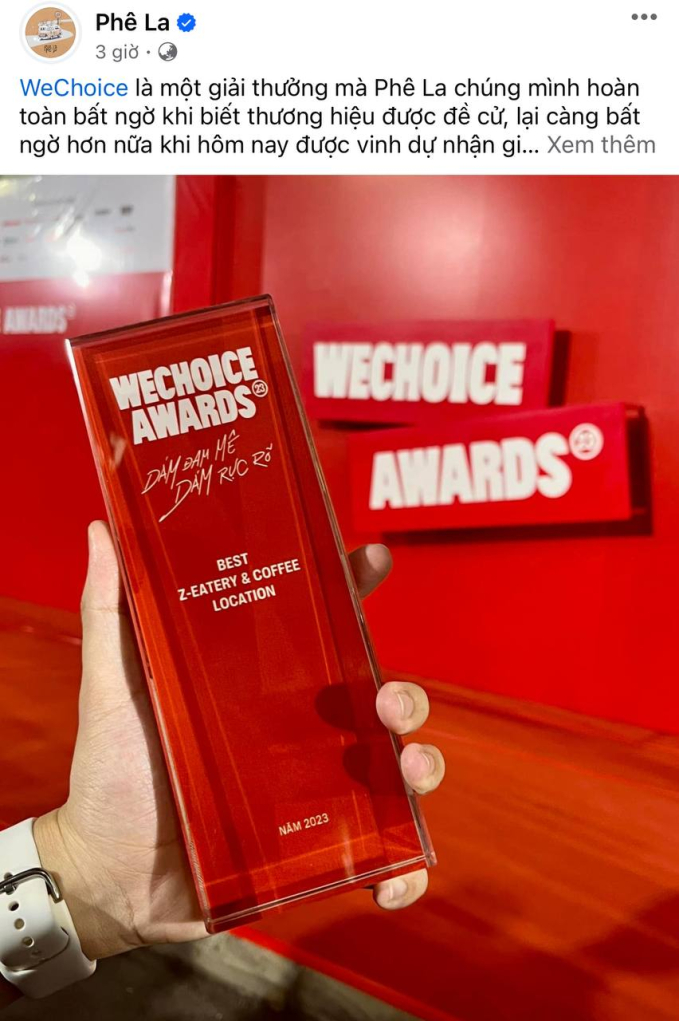 Phản ứng bất ngờ của loạt thương hiệu được vinh danh tại WeChoice Awards 2023: Hết flex kỷ niệm chương đến “chơi lớn” mở tiệc mừng cùng khán giả - Ảnh 3.