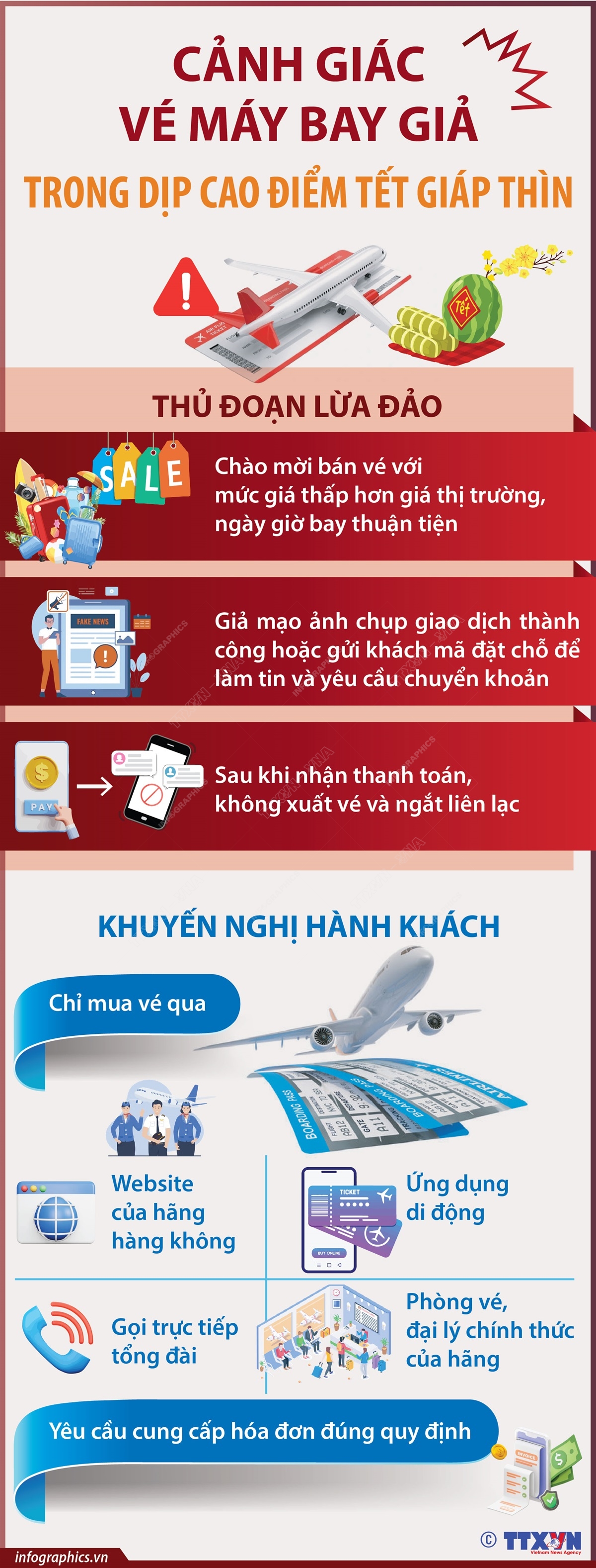 Cảnh giác vé máy bay giả trong dịp cao điểm Tết Giáp Thìn - Ảnh 1.