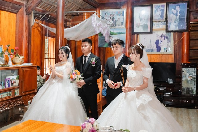 Đám cưới có 1-0-2 ở Phú Thọ: Hai anh em ruột cưới cùng một ngày, phụ huynh ban đầu e ngại, sau lại đồng ý - Ảnh 9.