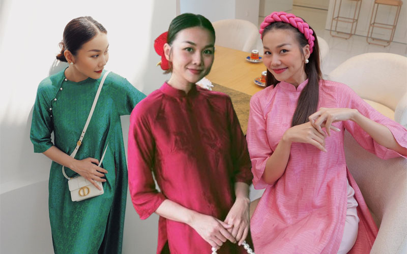 Ngắm BST áo dài trơn màu của Thanh Hằng: Toàn mẫu hack dáng nịnh da, dành cho chị em tuổi 30+- Ảnh 1.
