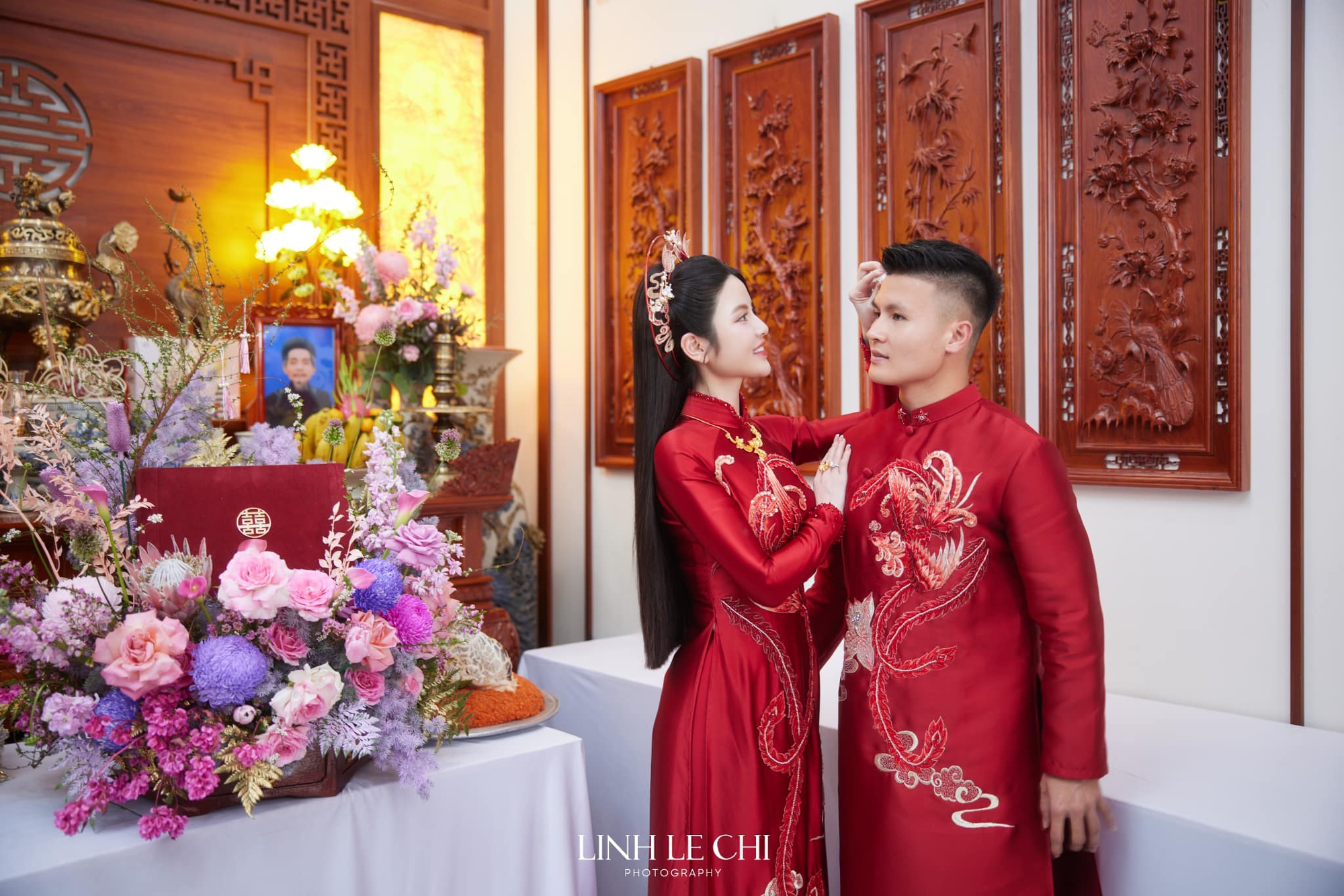 Mẹ vợ làm điều đặc biệt với Quang Hải ở lễ ăn hỏi, phản ứng của Chu Thanh Huyền mới bất ngờ- Ảnh 5.