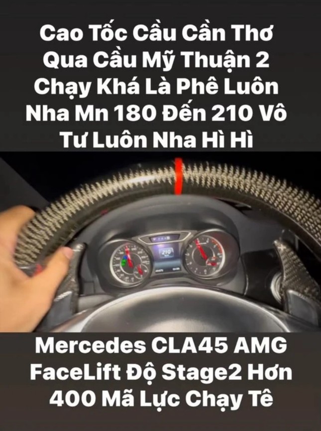 Xác minh thông tin người đàn ông lái Mercedes tốc độ 210km/h trên cao tốc Mỹ Thuận - Cần Thơ - Ảnh 1.