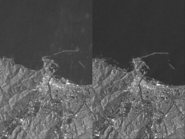 Bờ biển Nhật Bản &quot;biến dạng&quot; 250 mét sau động đất: Ảnh vệ tinh chỉ rõ - Ảnh 1.