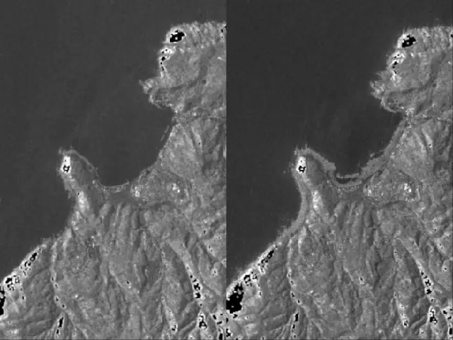 Bờ biển Nhật Bản "biến dạng" 250 mét sau động đất: Ảnh vệ tinh chỉ rõ - Ảnh 2.