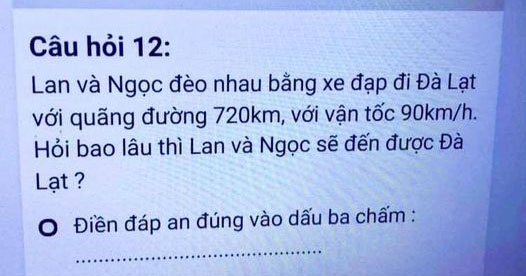 Lại thêm bài toán tiểu học khiến dân tình khóc giùm đôi chân của Lan: Đạp xe 720km, chở Ngọc lên Đà Lạt - Ảnh 1.