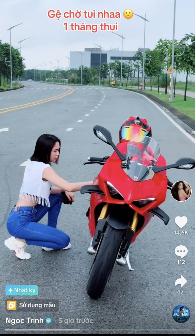 3 tháng sau khi Ngọc Trinh đăng clip lái mô tô buông 2 tay: Mong được khoan hồng