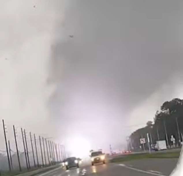 The storm caused at least five confirmed tornadoes to touch down in southwest Florida - which one sheriff has claimed caused 'multiple fatalities'