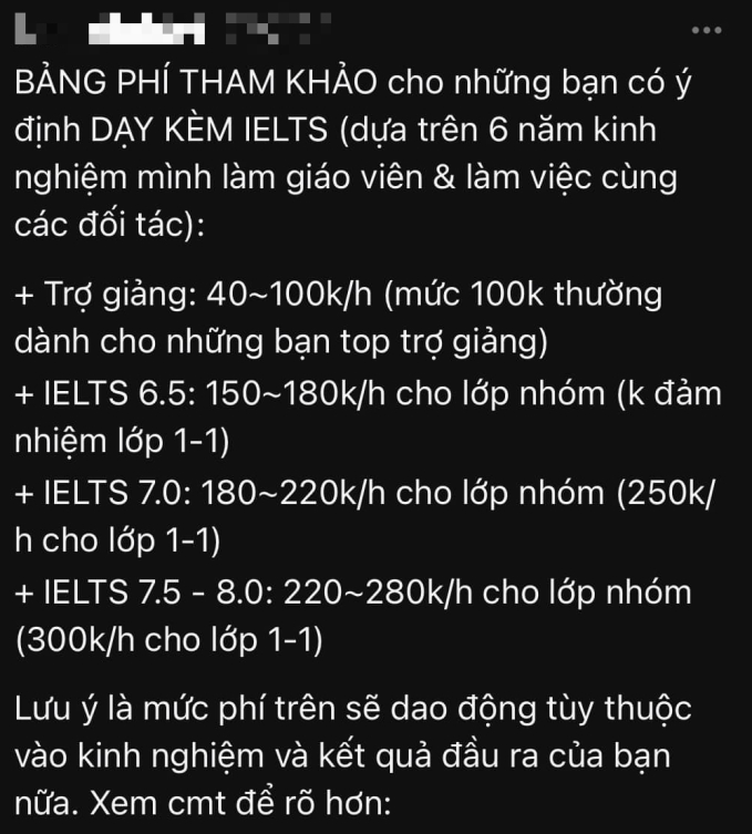 "Lác mắt" trước bảng lương dạy thêm của gia sư sinh viên: Mỗi ngày dạy 1 giờ, lương tháng gấp đôi lương công nhân- Ảnh 1.