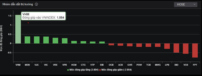 Cổ phiếu VHM 'gánh' thị trường chứng khoán- Ảnh 1.