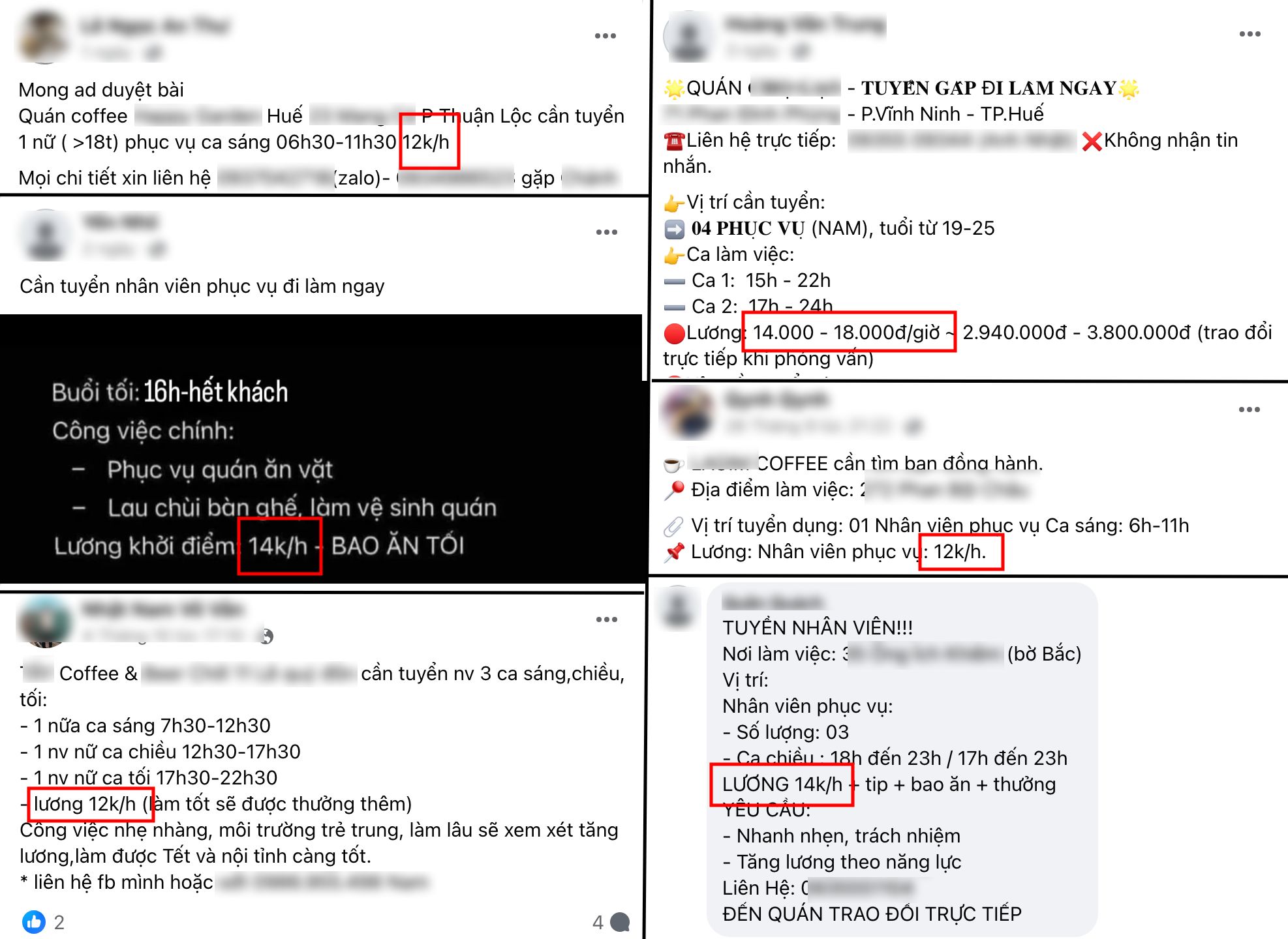 Bất ngờ với nhóm tuyển dụng nhân viên cà phê ở Huế: Rất nhiều quán trả 14k/h, có nơi 12k/h- Ảnh 3.