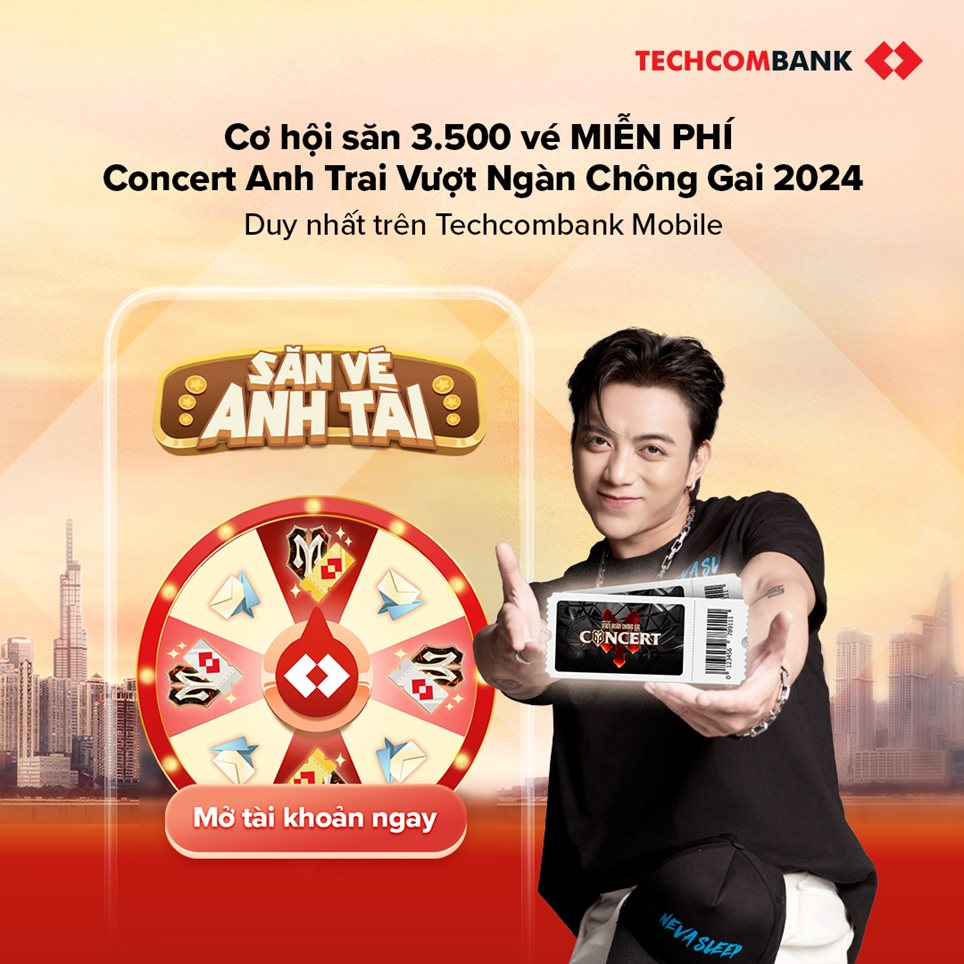 Sức hút của Techcombank trước thềm concert Anh Trai Vượt Ngàn Chông Gai 2024- Ảnh 1.