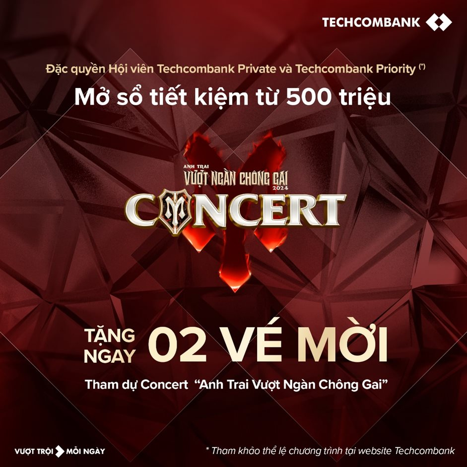 Sức hút của Techcombank trước thềm concert Anh Trai Vượt Ngàn Chông Gai 2024- Ảnh 2.