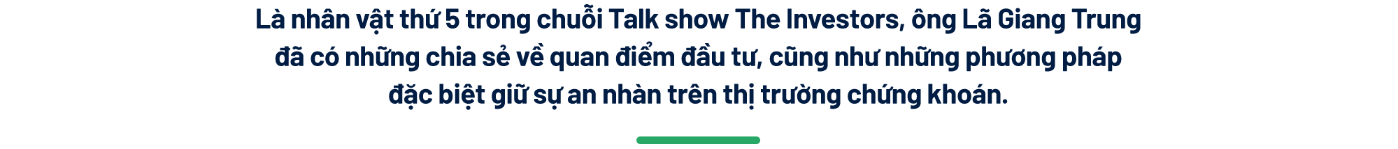 Ông Lã Giang Trung: Làm nghề chứng khoán có “biến động nhịp tim cao”, nhiều bạn bè của tôi già đi trông thấy- Ảnh 1.