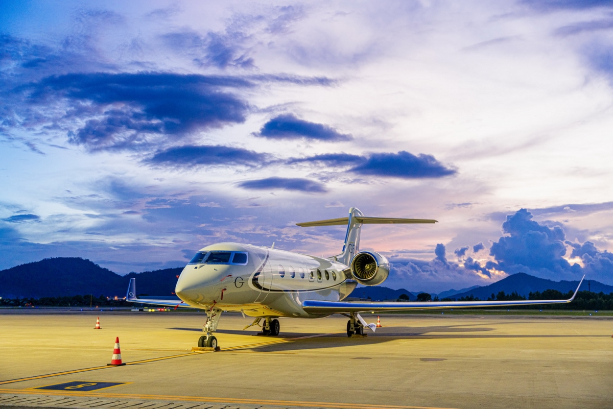 Loạt tàu bay siêu sang Gulfstream dành cho tỷ phú thế giới đáp xuống sân bay Đà Nẵng- Ảnh 5.