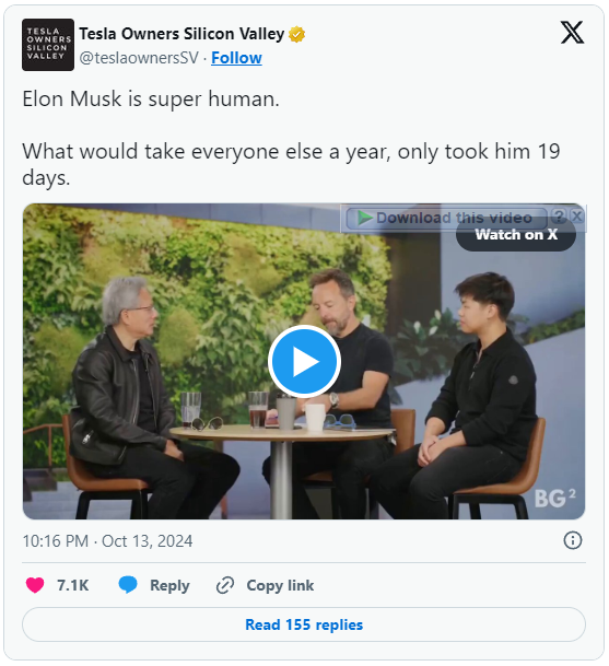 Hoàn thành công việc của 4 năm chỉ trong 19 ngày, Elon Musk làm cho CEO NVIDIA phải thốt lên: "Thật siêu phàm"- Ảnh 3.