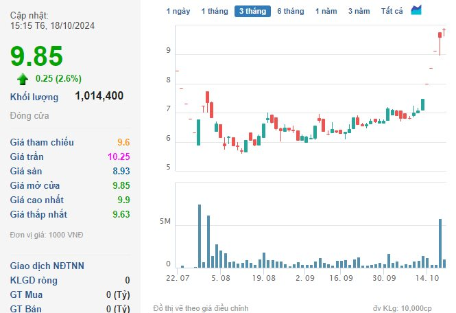 Cổ phiếu Quốc Cường Giai Lai (QCG) tăng điểm 8 phiên liên tiếp, đạt 9.850 đồng/CP- Ảnh 2.