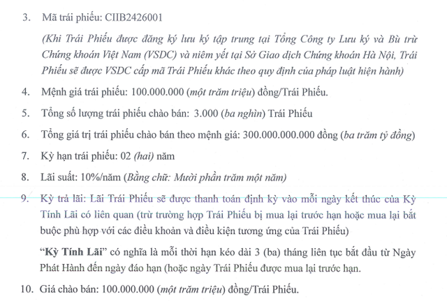 CII vừa huy động thêm hàng trăm tỷ đồng trái phiếu- Ảnh 1.