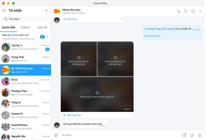 Loạt tính năng đặc biệt trên Lotus Chat - ứng dụng thuần Việt an toàn, bảo mật và tối ưu cho người dùng- Ảnh 3.