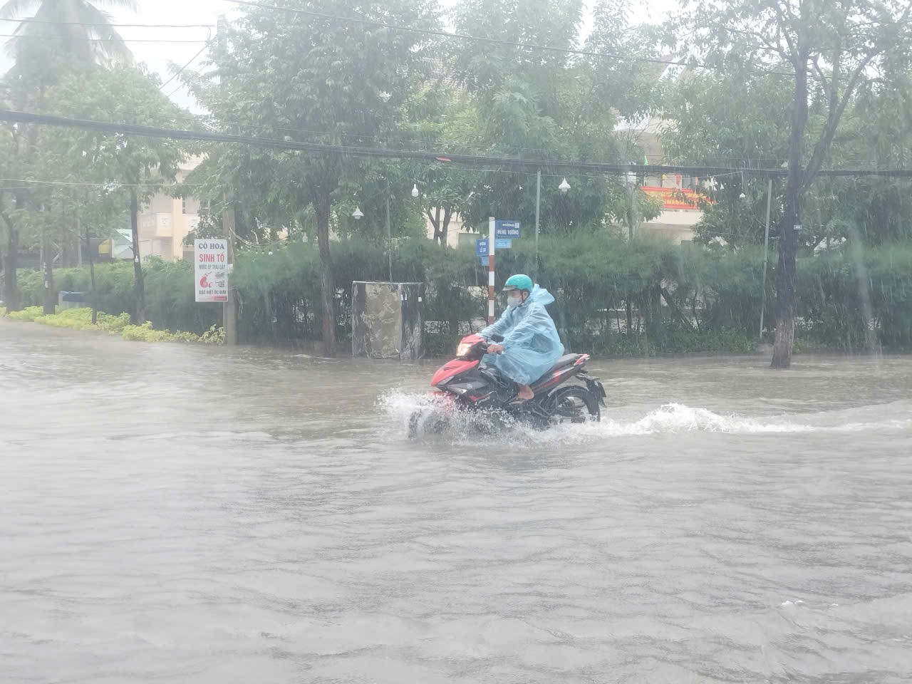 Mưa như trút ở Quảng Nam, ô tô 'chết đuối' giữa biển nước- Ảnh 4.