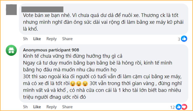 Nuôi ô tô tốn 7 triệu/tháng thấy cũng mệt, nhưng vẫn chần chừ không bán vì “thương chồng 30 tuổi phải lái xe máy 8km đi làm”- Ảnh 3.