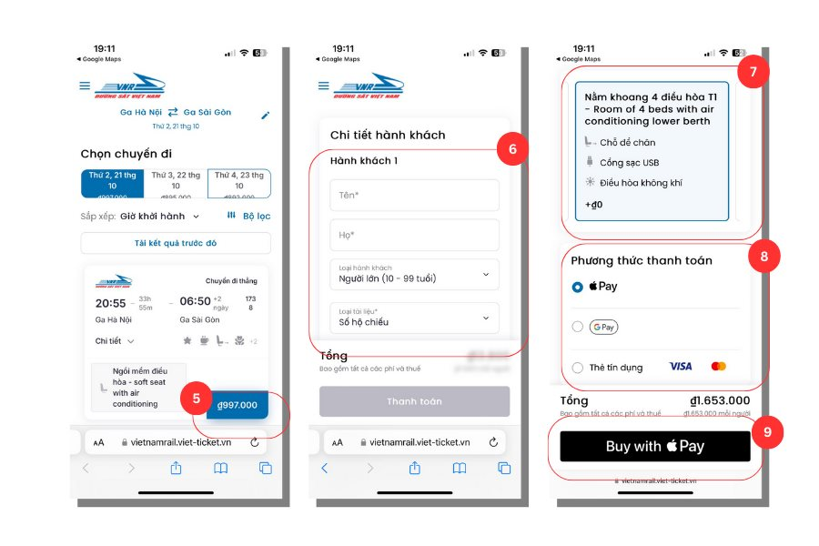 Cách mua vé tàu qua Google Maps- Ảnh 3.