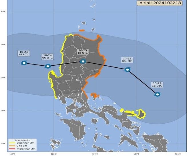 Toàn Philippines bị vùng mây bão Trami che lấp: Vào Biển Đông có tăng cấp cuồng phong?- Ảnh 2.