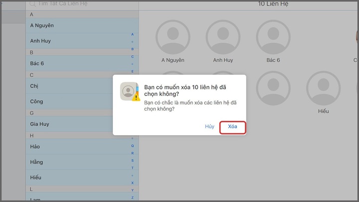 Mẹo xóa cùng lúc nhiều danh bạ trên iPhone- Ảnh 1.